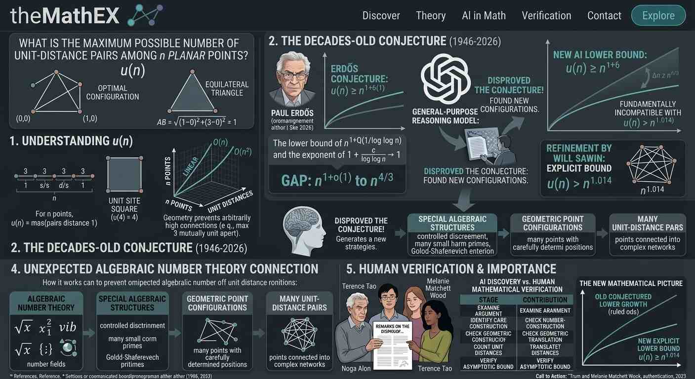 Erdős Unit-Distance Problem: How AI Disproved an 80-Year-Old Conjecture
